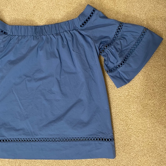 Michael Kors Off Shoulder Bop Blouse Bell Sleeves - Picture 3 of 7